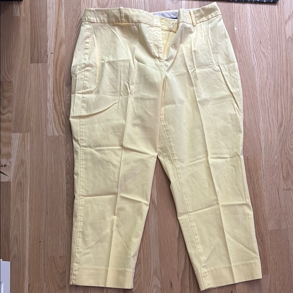 Yellow Capri Pants Talbots